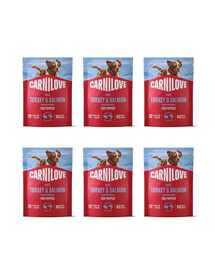 CARNILOVE Dog Pouch Turkey and Salmon Puppies 6x300g krmivo pro štěňata s krůtou a lososem