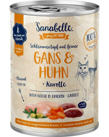 SANABELLE krmivo pre dospelé mačky s husacím a kuracím mäsom 380 g