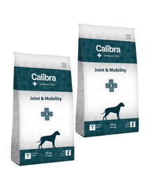 CALIBRA Veterinary Diet Dog Joint & Mobility 24 kg (2 x 12 kg)