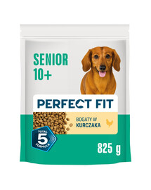 PERFECT FIT Senior Bohatý v Kuracine 825 g krmivo pre starších psov malých plemien