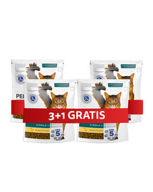 PERFECT FIT Sterile 1+ 4 x 750 g kompletné krmivo pre dospelé mačky bohaté na kuracie mäso 3+1 ZADARMO
