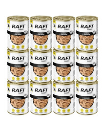 RAFI Classic Hydina v omáčke 12x1240 g krmivo pre psov všetkých plemien