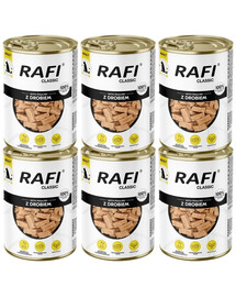RAFI Classic Hydina v omáčke 6x1240 g krmivo pre psov všetkých plemien