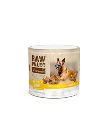 RAW PALEO Olympic Turkey Medium Large 90g morčacie, hypoalergénny monoproteínový tréningový pamlsek pro psy