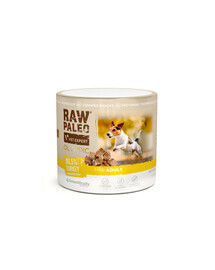 RAW PALEO Olympic Turkey Mini 90g morčacie, hypoalergénny monoproteínový tréningový pamlsek pre psov