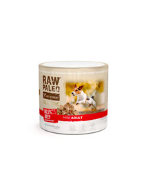 RAW PALEO Olympic Beef Mini 90g hovädzina, hypoalergénna monoproteínová tréningová pochúťka pre psov