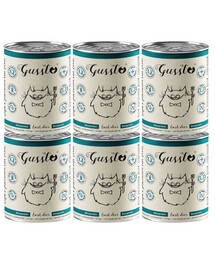 GUSSTO Fresh Deer 6x400 g čerstvý jeleň, monoproteínové krmivo pre mačky