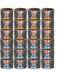 RAFI Mini Mix príchutí s kačicou a jahňacím 24x185g pre psov malých plemien