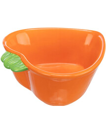 Miska ceramiczna dla gryzoni w kształcie marchewki 180 ml
