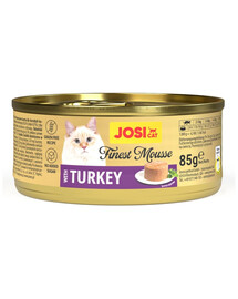 JOSERA JosiCat Finest Mousse with Turkey 85 g pena s morkou pre mačky