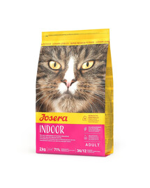 JOSERA Indoor Cat 2 kg bezobilné krmivo pre domáce mačky