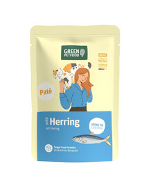 GREEN PETFOOD Cat Paté with Herring 85 g so sleďom, paštéta pre mačky
