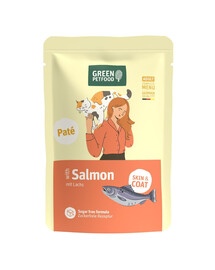 GREEN PETFOOD Cat Paté with Salmon 85 g s lososom, paštéta pre mačky