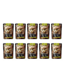 MAU Mus Divoké mäso s bobuľami 10x85 g krmivo pre kastrované mačky
