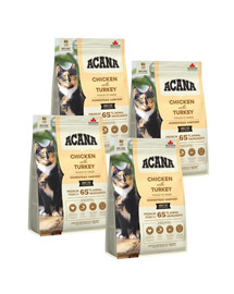 ACANA Homestead Harvest Cat 4x1,8 kg s kuracím a morčacím mäsom, pre dospelé mačky