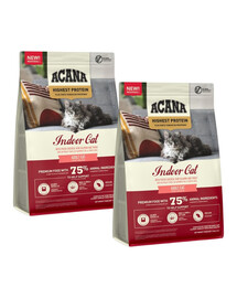 ACANA Highest Protein Indoor Cat 2x1,8 kg s morskými rybami, pre mačky chované v byte