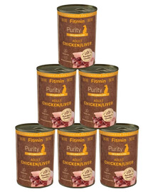 FITMIN Purity Adult Chicken with Liver 6x400 g kuracie krmivo s pečeňou pre psov