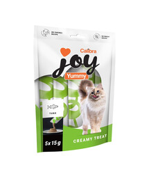 CALIBRA Joy Cat Yummy Tuna Maškrta 5x15 g s tuniakom, krémová pasta pre mačky