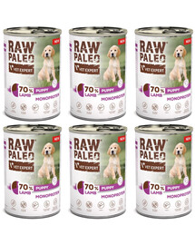RAW PALEO Monoprotein Lamb Puppy 6x400g jahňacie krmivo pre šteňatá