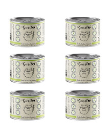 GUSSTO Cat Fresh Chicken krmivo pre mačky s krevetami, kuracím mäsom a krevetami 6x200 g