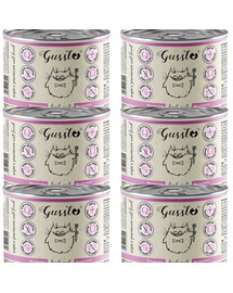 GUSSTO Cat Fresh Goat krmivo pre mačky s kozím mäsom 6x200g