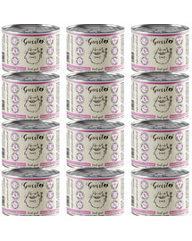 GUSSTO Cat Fresh Goat krmivo pre mačky s kozím mäsom 12x200g