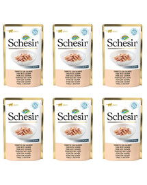 SCHESIR Tuniak s lososom 6x50g