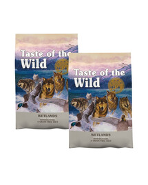 TASTE OF THE WILD Wetlands 2x5,6 kg s divými vtákmi