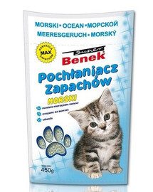 Benek Sanitizer / Pohlcovač zápachov tyrkysový 450 g