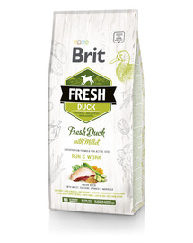 BRIT Dog Fresh Duck & Millet Active Run & Work 2,5 kg