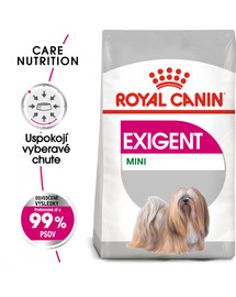 ROYAL CANIN Mini exigent 1 kg granuly pre maškrtné malé psy