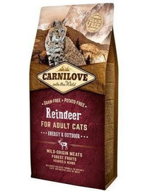 CARNILOVE Carnilove Reindeer for Adult Cats – Energy & Outdoor 2kg