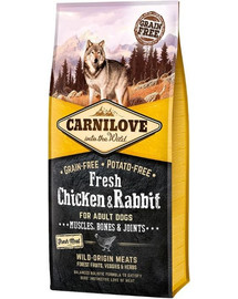 CARNILOVE Fresh Fresh Adult Chicken & králik 12 kg