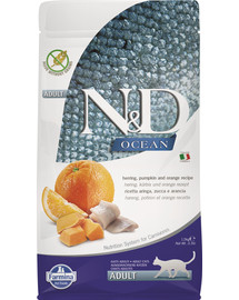 FARMINA N&D Ocean Cat Adult Herring Pumpkin and Orange 1,5 kg