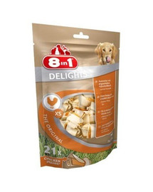 8IN1 Maškrta Delights Bones XS - balenie 21ks