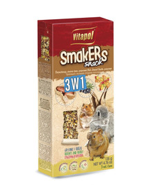 VITAPOL Smakers pre hlodavce - mix 2, 3ks 120g