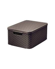 CURVER STYLE Košík s krytom M tmavohnedý