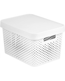 CURVER INFINITY úložný box s vekom 17 l biely