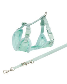 TRIXIE Junior Postroj s vodítkom pre šteňa 26–34 cm/10 mm, 2.00 m, mätová farba