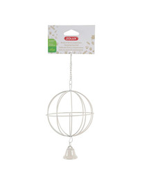 ZOLUX Závesné krmítko - Kovová guľa priemer 10 cm  béžová farba