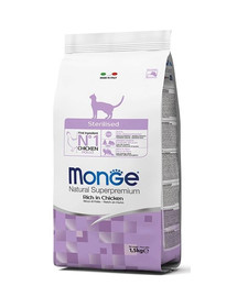 MONGE Cat Sterilised Kura 1.5kg