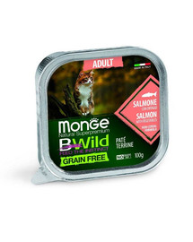 MONGE BWild Cat Adult Paté Losos 100 g