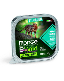 MONGE BWild GF Sterilised Tuniak 100g