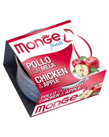 MONGE Fruit Cat Kura a jablko 80 g