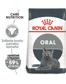 ROYAL CANIN Oral Care 2 x 8 kg granule pre mačky znižujúce tvorbu zubného kameňa