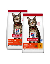 HILL'S Science Plan Feline Adult Light Chicken - Kuracie krmivo pre kastrované mačky 20 kg (2 x 10 kg)