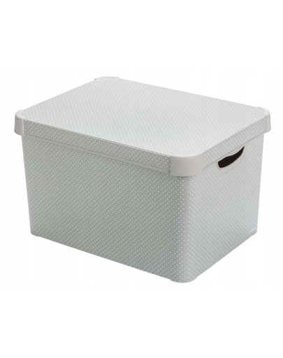 CURVER Deco Stockholm L Dots Úložný box s vekom