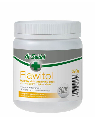 DR SEIDEL Flawitol pre psov s kožnými problémami 200 tabliet