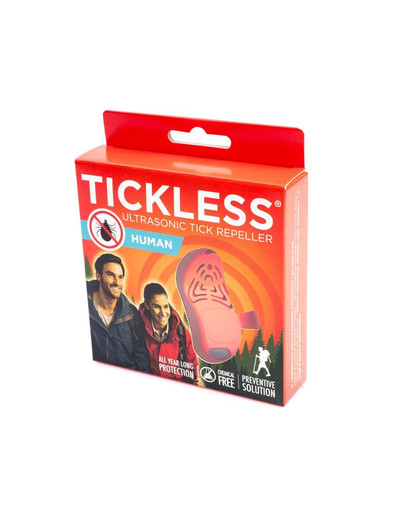 TICKLESS Human Ultrazvukový odpudzovač kliešťov pre dospelých Orange
