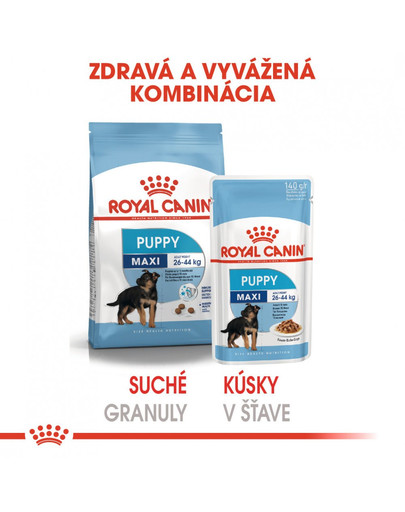ROYAL CANIN Maxi puppy 10x140 g kapsička pre veľké šteňatá
